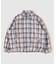 オンブレチェック ZIPUP SHIRTS BZ