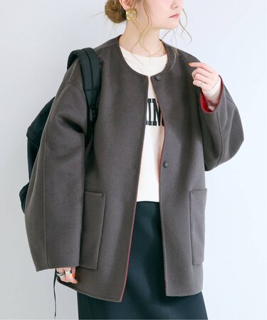 S120ブレンドショート丈リバーシブルコート