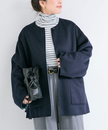 S120ブレンドショート丈リバーシブルコート