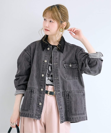 ウォッシャブル / DU JOUR / デュ ジュール JEAN CHORE JACKET