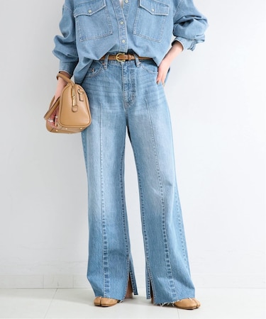 ウォッシャブル / DU JOUR / デュ ジュール PIN SEAM TAPER JEAN
