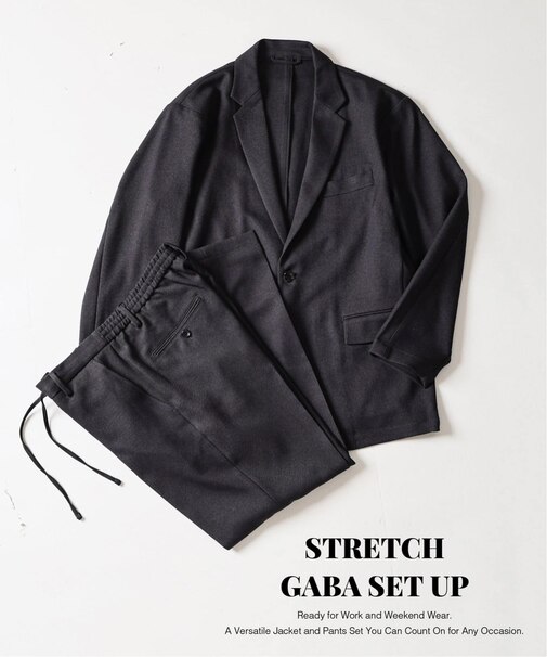 【2点セット】PE STRETCH GABA SET UP
