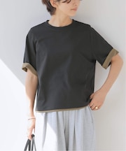 コットンカバーリングシアーTシャツ