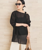 Cotton mix T ブラウス