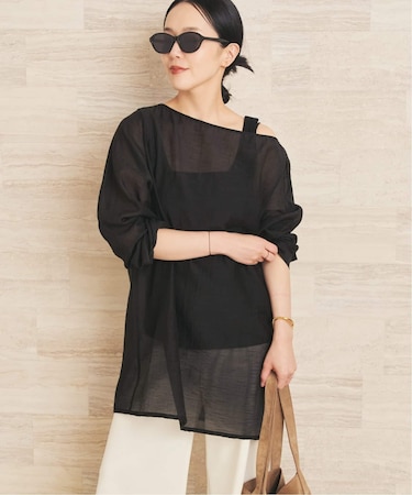 Cotton mix T ブラウス