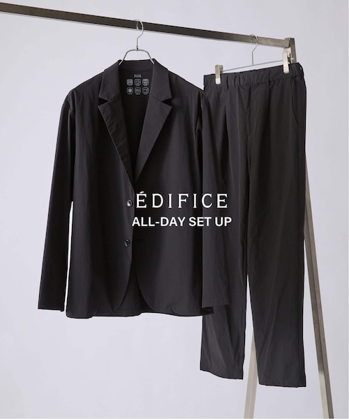 EDIFICE ALL-DAY SETUPシリーズ】2点セット ジャケット&パンツ《WEB