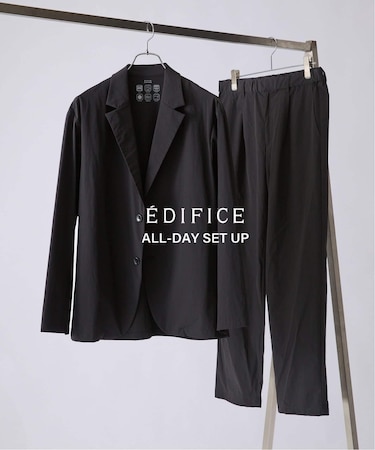 【EDIFICE ALL-DAY SETUPシリーズ】2点セット ジャケット&パンツ《WEB限定》