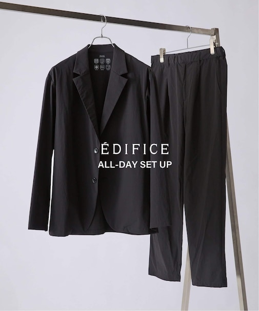 【EDIFICE ALL-DAY SETUPシリーズ】2点セット ジャケット&パンツ《WEB限定》