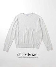 SILK MIX CREW NECK PULLOVER