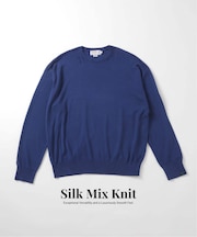 SILK MIX CREW NECK PULLOVER