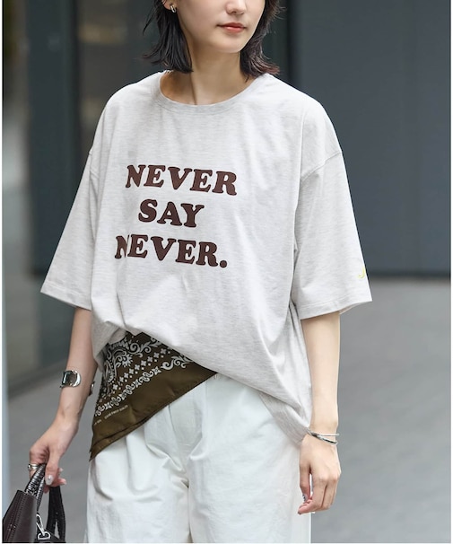 JS  FES NEVER  LOGO Tシャツ