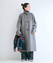 S120ブレンドWフェイスステンカラーコート