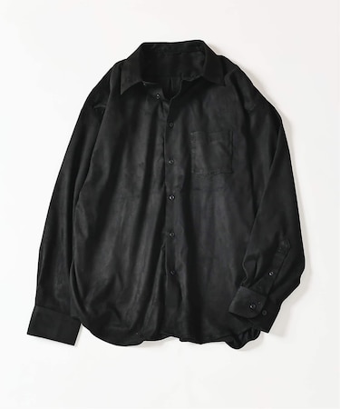 FAKE SUEDE OVER シャツ