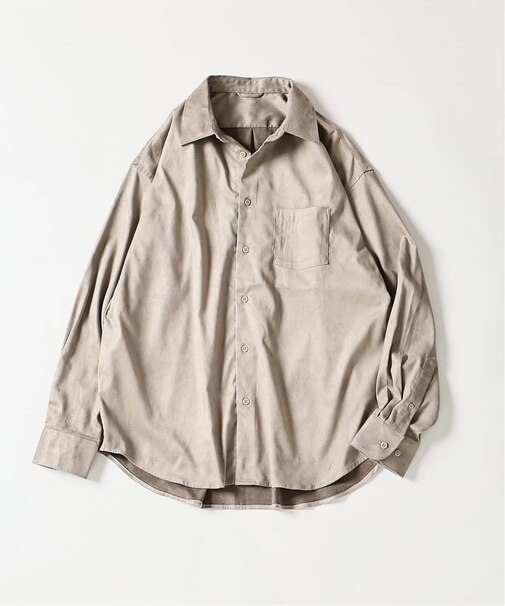 FAKE SUEDE OVER シャツ