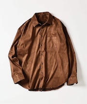 FAKE SUEDE OVER シャツ
