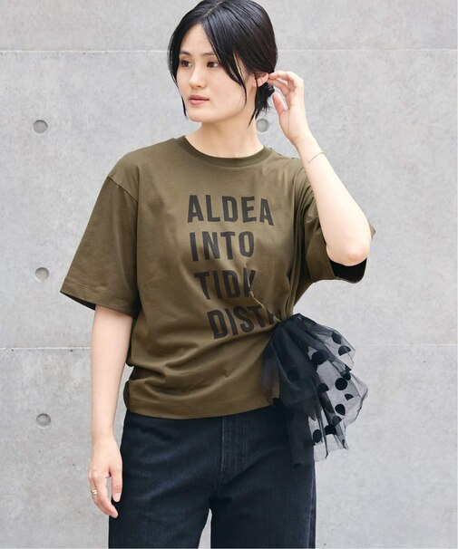コットンフロントロゴTシャツ