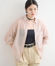 シアーボイルチェックシャツ