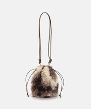 ボア巾着BAG