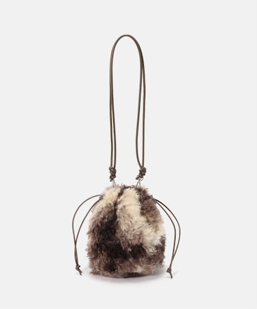 ボア巾着BAG