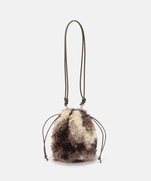 ボア巾着BAG