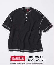 Healthknit / ヘルスニット 別注 ヘンリーネックTシャツ