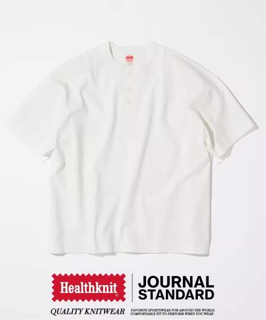Healthknit / ヘルスニット 別注 ヘンリーネックTシャツ