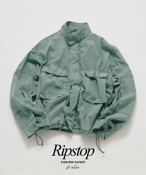 フェード加工 BDU リップストップ ジャケット