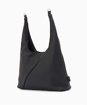 fellowww / フェロー Flaux Leather drawstring bag