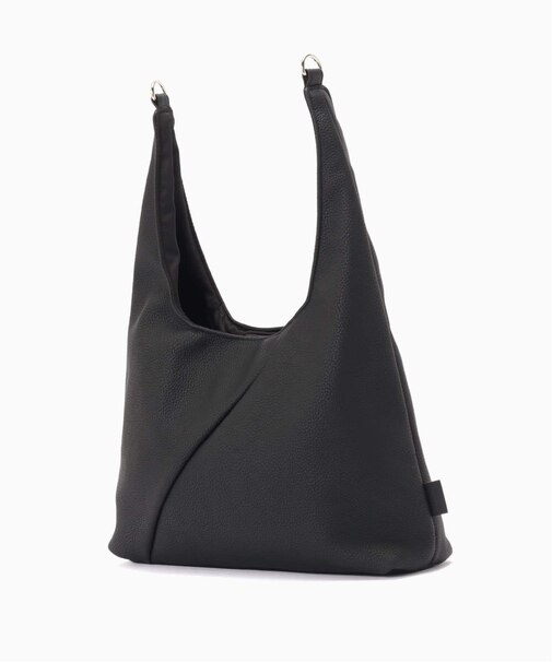 fellowww / フェロー Flaux Leather drawstring bag