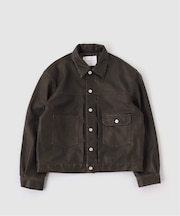 FAUX LEATHER TRUCKER ジャケット