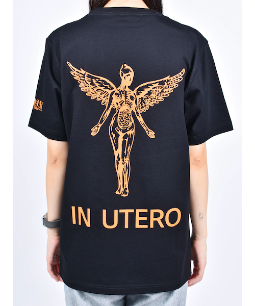 TRANSITION】シルケット加工天竺 バックプリントTシャツ ICONIQ