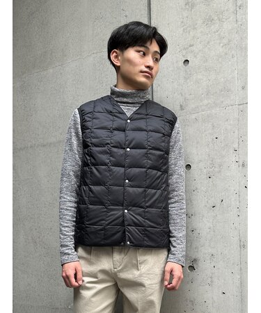【TAION】 V NECK BUTTON DOWNVEST Vネックボタンダウンベスト