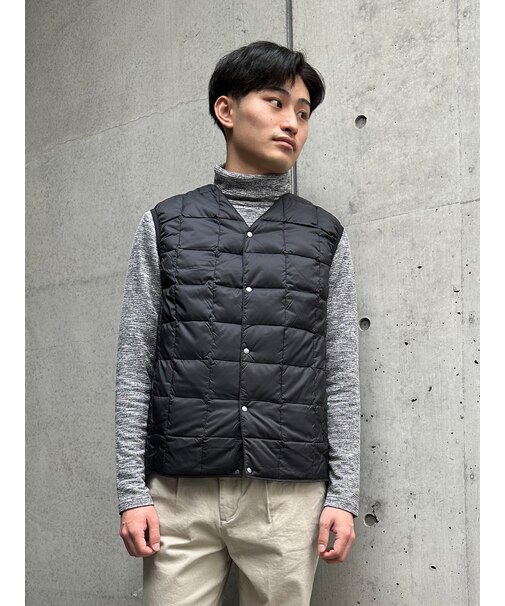 【TAION】 V NECK BUTTON DOWNVEST Vネックボタンダウンベスト