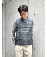 【TAION】 V NECK BUTTON DOWNVEST Vネックボタンダウンベスト