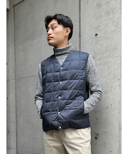 【TAION】 V NECK BUTTON DOWNVEST Vネックボタンダウンベスト