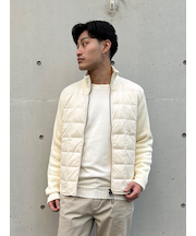 【TAION】 HI NECK KNIT/DOWN JACKET ハイネックニット切替ダウンジャケット