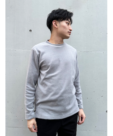 【Custom Culture】SOFT THERMO ソフトニットクルーネック ロングスリーブTシャツ