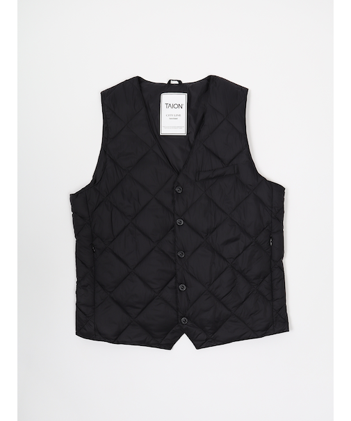 【TAION】 SINGLE SNAP BUTTON DOWN GILET シングルスナップボタンダウンジレ ダウンベスト