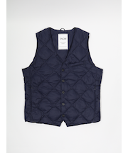 【TAION】 SINGLE SNAP BUTTON DOWN GILET シングルスナップボタンダウンジレ ダウンベスト