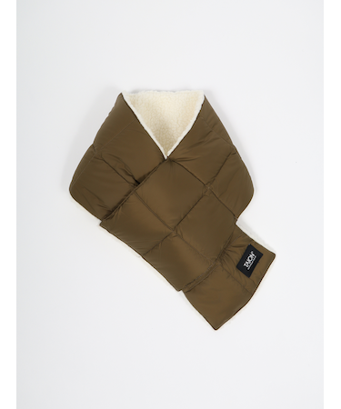 【TAION】 REVERSIBLE MOUNTAIN DOWNxBOA SCARF マウンテン リバーシブル ダウン×ボア マフラー