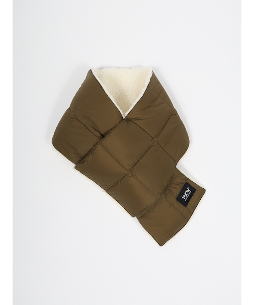 【TAION】 REVERSIBLE MOUNTAIN DOWNxBOA SCARF マウンテン リバーシブル ダウン×ボア マフラー