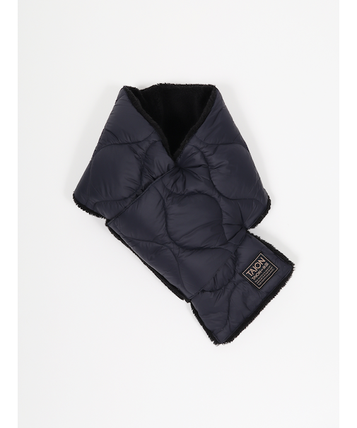 【TAION】 MILITARY REVERSIBLE DOWN SCARF ミリタリー リバーシブル ダウンマフラー ダウンスカーフ
