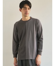 【TRANSITION】フライスパネル切り替えラグランスリーブTEE ロンT