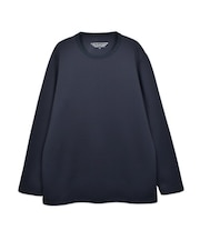 【Custom Culture】キルト風ダイヤ柄ジャガードロングスリーブTシャツ ロンT