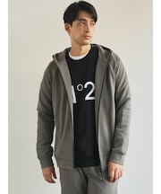 【TRANSITION】カルゼダンボール フロントZIPパーカー ジップアップパーカー