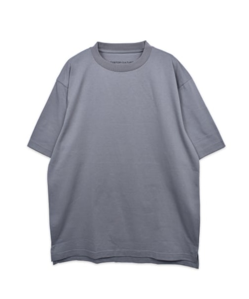 【CUSTOM CULTURE】空紡糸シルケット加工天竺クルーネックTee
