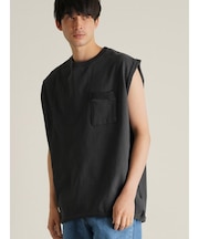 【JEMORGAN LONG JOHNS】 カットオフリブノースリーブ ノースリーブT