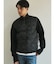 【TAION】 HI NECK DOWN JK SLEEVE KNIT ベーシック ハイネックWジップ ニットスリーブダウンジャケット