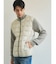【TAION】 HI NECK DOWN JK SLEEVE KNIT ベーシック ハイネックWジップ ニットスリーブダウンジャケット