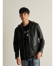 【Custom Culture】 ラムレザー パーカー